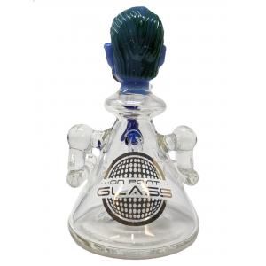 7.5" On Point Glass Mini Ghost with Arms Showerhead Perc Beaker Water Pipe - [ABC74]