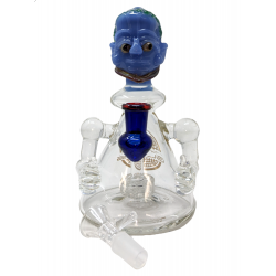 7.5" On Point Glass Mini Ghost with Arms Showerhead Perc Beaker Water Pipe - [ABC74]
