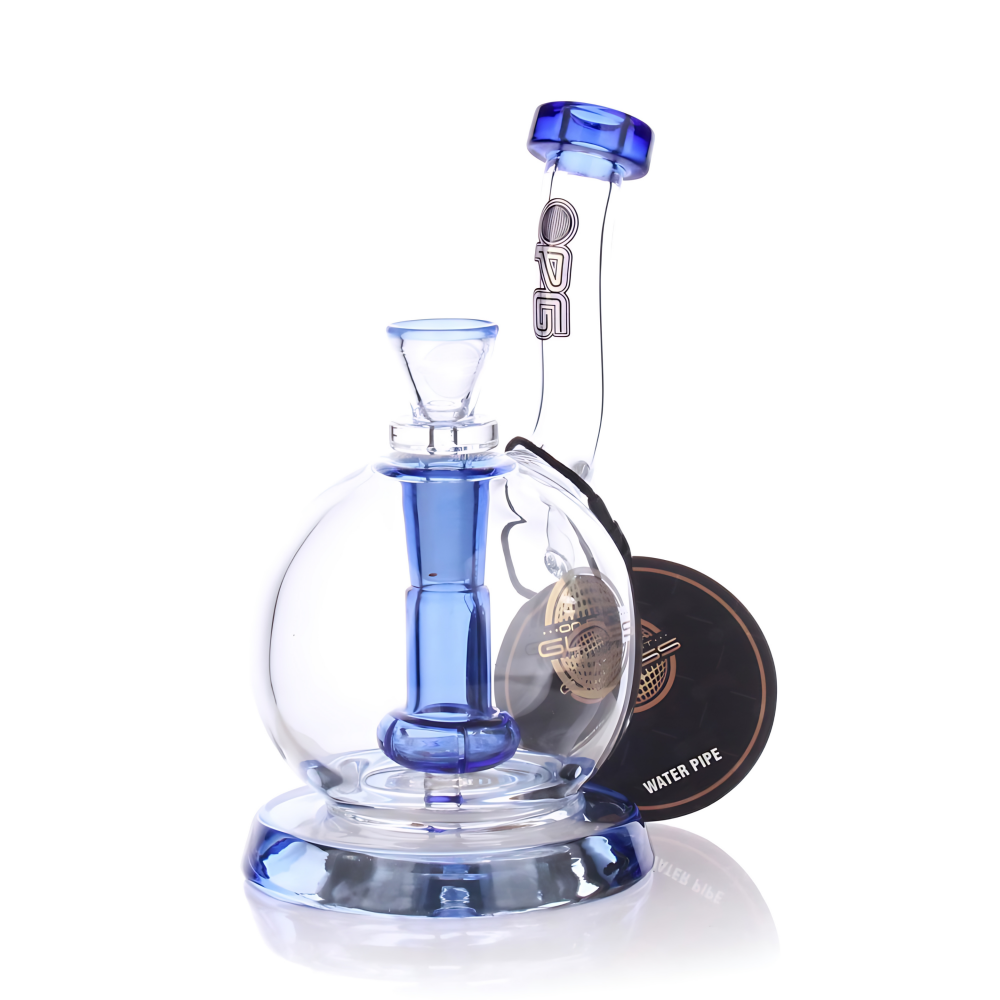 On Point Glaass - 5" Steamy Sesh Tea Kettle Style W/ Perc Mini Water Pipe - [SK-7012]