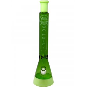 18" On Point Glass Slyme Dual Color Beaker Water Pipe - [2021J18]