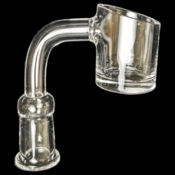 22MM Angle Cut Quartz Banger - 10MM Female - 90° [QF135-10F] 