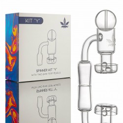 Quartz Spinner Banger Full Set In Box -14mm-M-[KIT-Y]  