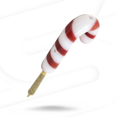 RAW® Rawliblaze Glass Candy Cane Cone Holder – Holiday Edition