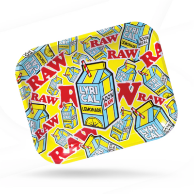 RAW® X Lyrical Lemonade Metal Rolling Tray – Assorted Size