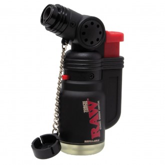 RAW - Black Torch Lighter - Display of 20
