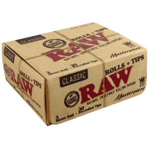 RAW Masterpiece Classic With Pre - Rolled Tips - (Pack of 25)