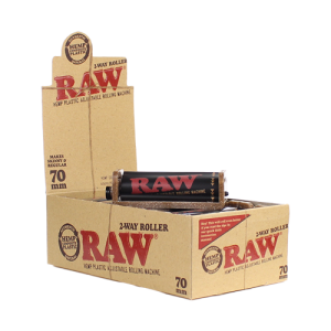 Raw 70mm Eco Plastic  Roller 2 way adjustable - 12ct Display