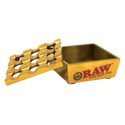 RAW Vanash Windproof Metal Ashtray - Gold