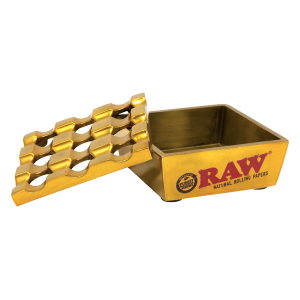 RAW Vanash Windproof Metal Ashtray - Gold