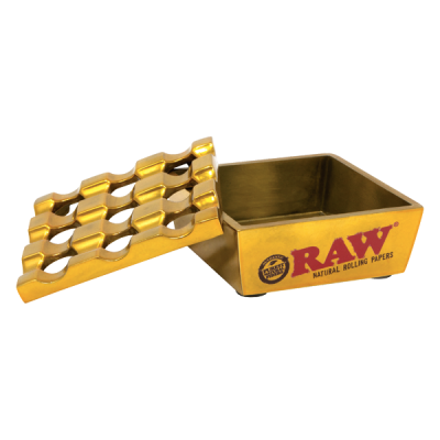RAW Vanash Windproof Metal Ashtray - Gold
