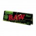 Raw Black Organic Hemp Rolling Paper 1 1/4 Size -24CT Book -50 Leaves Per Pack