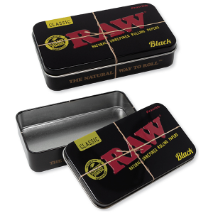 RAW Black Metal Tin Box