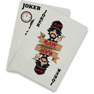 Raw Black Playing Cards