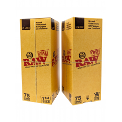 RAW CLASSIC CONE - 75ct BOX [RAWCONE75]