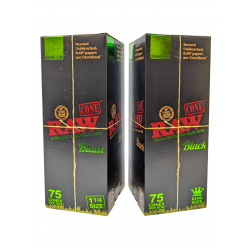 RAW ORGANIC HEMP BLACK CONE - 75ct BOX [RAWCONEBLKORG75]