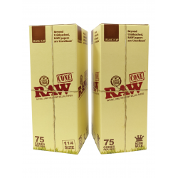 Raw Organic Hemp Cone - 75ct Box [RAWCONEORGKS75]