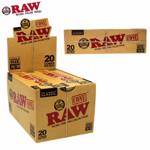 RAW Single Size Cones - 70/30 - 20ct Display