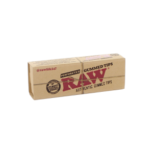 RAW Gummed Perforated Tips 33ct - 24 Pack Display
