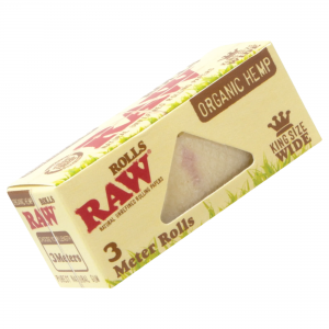Raw - Organic Hemp - 3 Meter Rolls King Size Wide - 12ct Box