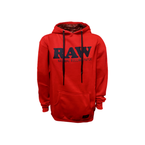 RP x Raw Red Cotton Hoodie With Black Logo 