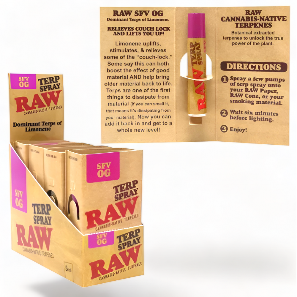 Raw Terpene Spray - 8ct Display | Enhance Your Cannabis