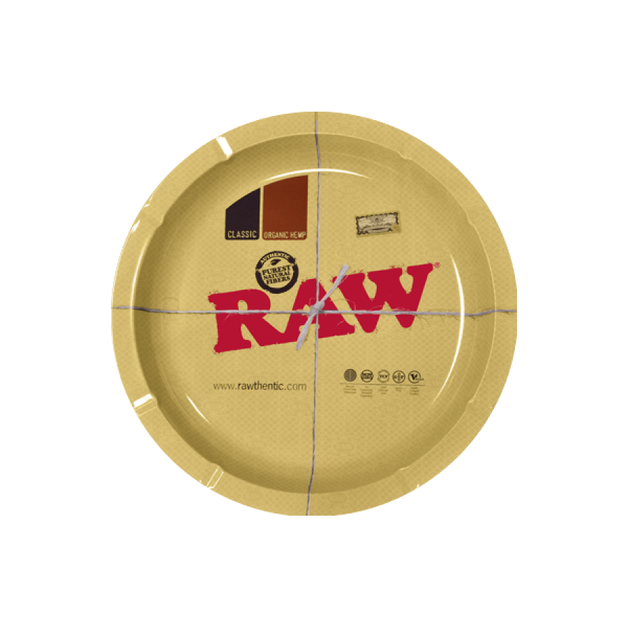 Raw Round Metal Rolling Tray Raw Round Metal Rolling Tray
