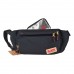 Rolling Papers X Raw Belt/Sling Bag - Black With Removable Foil Pouch