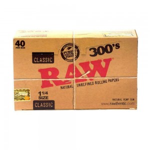 RAW Natural Papers 1¼ Size 300's (Box of 40)