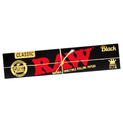 Raw Black King Size Slim Rolling Papers 50ct Display