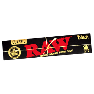 Raw Black King Size Slim Rolling Papers 50ct Display