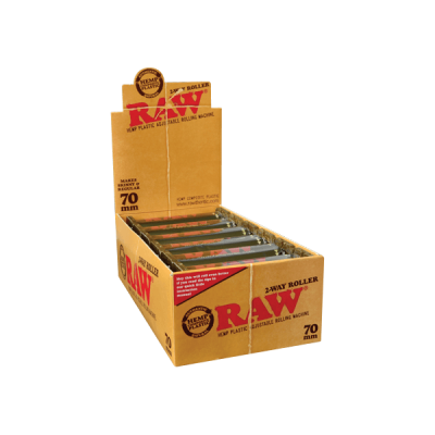 Raw Eco Plastic Roller 2Way Adjustable 70MM (Box of 12) 