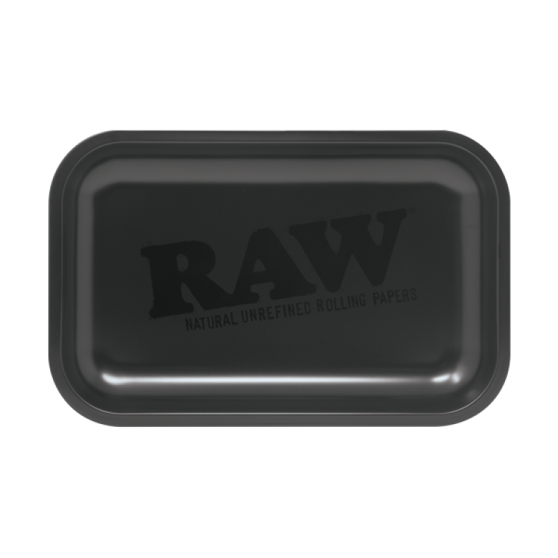 Raw Murder'd Black Matte Finish Metal Rolling Tray - Small
