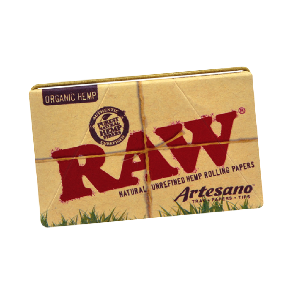 RAW Organic Artesano 1 ¼ + Tips Rolling Papers - (Pack of 15)