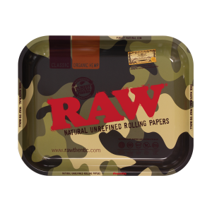 Raw Rolling Tray Camouflage Metal - Large