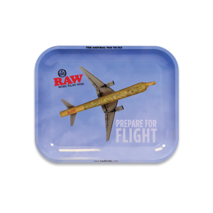 Raw Rolling Tray Flying High Metal