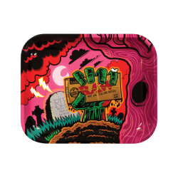 Raw Rolling Tray Zombie Metal - Large