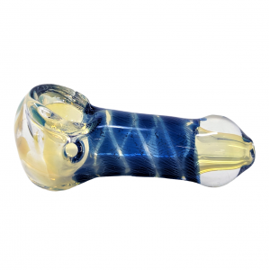 2.5" Gold Fumed Heavy Body Art Hand Pipe (Pack of 2) - [RJA53]