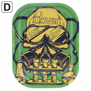 Clover Glass - Tantalizing Enigma Design Small Rolling Tray (5.5 X 7)