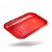 RAW Matte Red Rolling Tray Small Metal Rolling Accessory