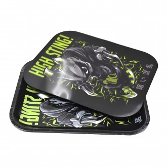 Assorted Design 3D Rolling Tray w/ Lid 13.5"x10.7" - [LTL300]