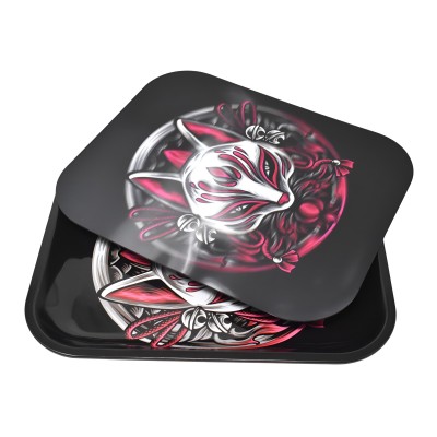 Assorted Design 3D Rolling Tray w/ Lid 13.5"x10.7" - [LTL400]