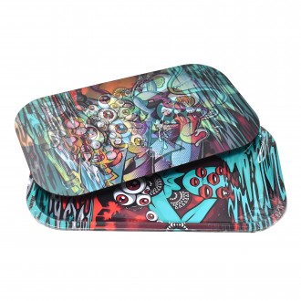 Metal Tray w/ 3D Lid 8Ct Display - Medium - [MT3D500]