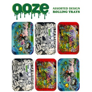 Ooze | Assorted Biodegradable Medium Rolling Trays - 6ct Pack [OZTPK-SET5]