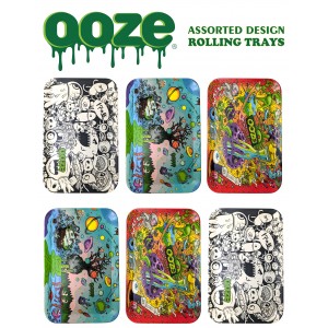 Ooze | Assorted Biodegradable Large Rolling Trays - 6ct Pack [OZTPK-SET5]