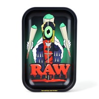 Raw Black Cone Monster Metal Rolling Tray - 11" x 7"