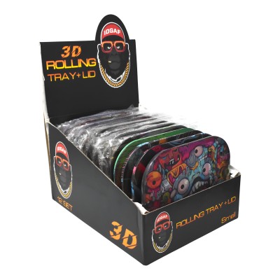 Metal Tray w/ 3D Lid 12Ct Display - Small - [ST3D100]