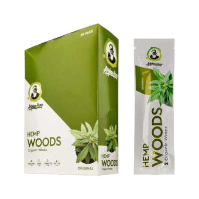 Afghan Hemp Woods Organic Hemp Wraps – 2ct – 25Packs Display