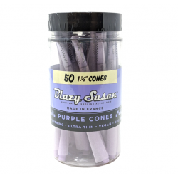 Blazy Susan Purple 1 1/4 Cones - 50ct Jar 