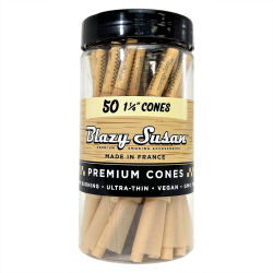 Blazy Susan 1 1/4 Size Cones 50ct Jar - Unbleached  
