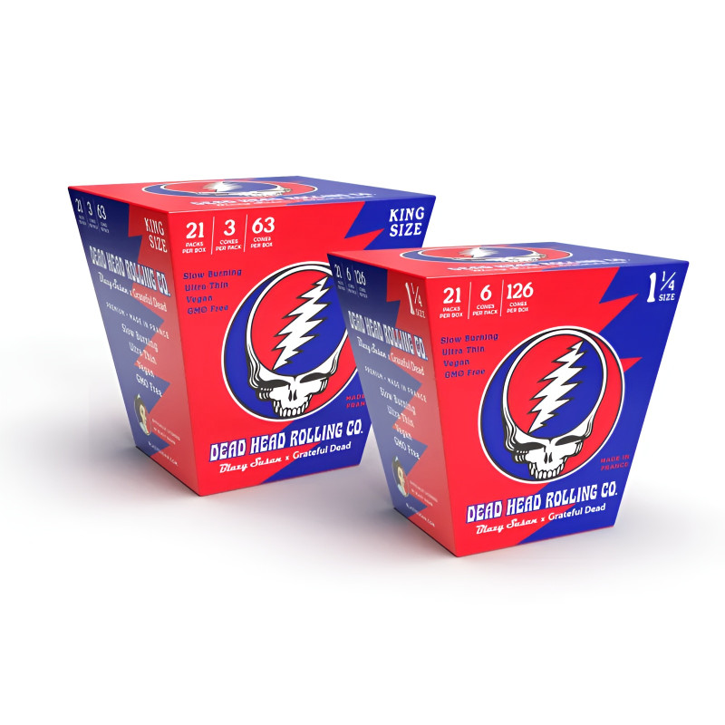 Blazy Susan X Grateful Dead 1 1/4 and King Size - 21ct Display
